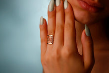Load image into Gallery viewer, Personalized Unique Design Silver Initial Ring