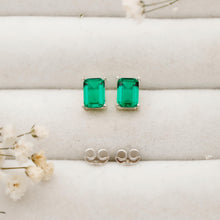 Load image into Gallery viewer, Personalized Initial 925 Sterling Silver Stud Earrings | Unique Monogrammed Jewelry by SilverGoldandRose