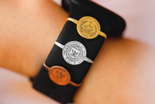 Load image into Gallery viewer, Personalized Sterling Silver College Logo Watch Band Charm - Show Your School Spirit in Style!