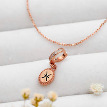 Load image into Gallery viewer, Zodiac Sign Sterling Silver Necklace - Personalized Interlocking Tag Jewelry for Inspired Souls