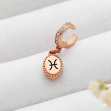 Load image into Gallery viewer, Zodiac Sign Sterling Silver Necklace - Personalized Interlocking Tag Jewelry for Inspired Souls
