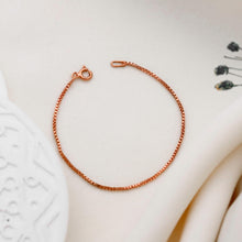 Load image into Gallery viewer, Shimmer &amp; Shine Silver Box Chain Bracelet - Elegant Minimalist Jewelry for Everyday Glam, Perfect Gift for Her