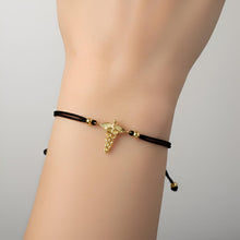 Load image into Gallery viewer, Nurse's Pride Sterling Silver Caduceus Bracelet - A Tribute to Compassionate Care