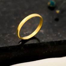 Load image into Gallery viewer, SilverGoldandRose Elegant Essentials Minimalist Wedding Band - Timeless, Stackable Designs