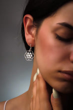 Load image into Gallery viewer, Dangle Sacred Geometry Earrings in 925 Sterling Silver