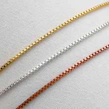 Load image into Gallery viewer, Shimmer &amp; Shine Silver Box Chain Bracelet - Elegant Minimalist Jewelry for Everyday Glam, Perfect Gift for Her