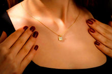 Load image into Gallery viewer, Personalized Initial Padlock Necklace | Stunning CZ Diamond &amp; Sterling Silver Elegance
