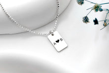 Load image into Gallery viewer, Gleaming Gifts Personalized Sterling Silver Initial Bar Necklace - Custom Engraving for a Unique Touch
