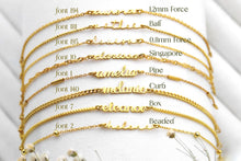Load image into Gallery viewer, 14K Gold Name Necklace - Customizable, Elegant Pendant Jewelry