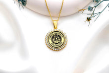 Load image into Gallery viewer, Personalized Graduation Medallion Necklace in Sterling Silver