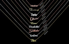 Load image into Gallery viewer, Personalized Sterling Silver Name Necklace | Signature Font Elegance