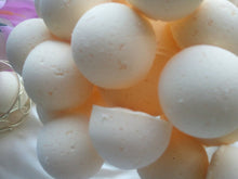 Load image into Gallery viewer, 14 bath bombs in Vanilla fragrance, gift bag bath fizzies, ultra-moisturizing