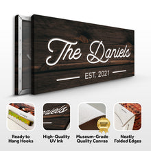 Load image into Gallery viewer, Wooden Family Name Sign