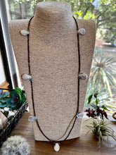 Load image into Gallery viewer, 38 inch Freshwater Pearl &amp; Turquoise Heishi Necklace