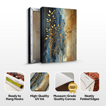 Load image into Gallery viewer, Modern Gold Leaves Wall Art