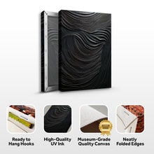 Load image into Gallery viewer, Modern Black Wave Wall Art