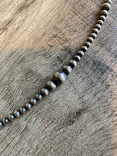 Load image into Gallery viewer, Sterling Silver Graduated Pearl Necklace – 22"