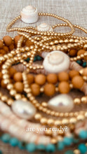 Load image into Gallery viewer, Dainty 14K Gold Filled + Sea Shell || Stretch Anklet or Bracelet