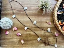 Load image into Gallery viewer, 38 inch Freshwater Pearl &amp; Turquoise Heishi Necklace