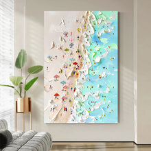 Load image into Gallery viewer, Beachfront Painting Coastal Wall Art
