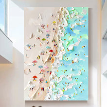 Load image into Gallery viewer, Beachfront Painting Coastal Wall Art