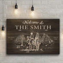 Load image into Gallery viewer, Cowboy Welcome Sign