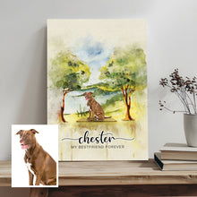 Load image into Gallery viewer, Pet Memorial Watercolor Sign My Bestfriend Forever