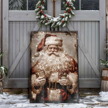 Load image into Gallery viewer, Vintage Christmas Santa Claus Wall Art IV