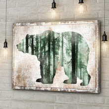 Load image into Gallery viewer, Animals Forest Bear Birch Canvas Wall Art