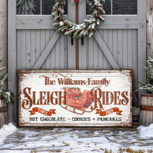 Load image into Gallery viewer, Sleigh Rides Christmas Sign V