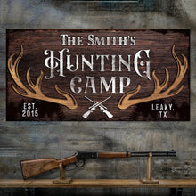 Load image into Gallery viewer, Family Hunting Camp Sign