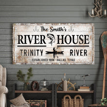 Load image into Gallery viewer, Personalized River House Sign II