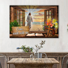 Load image into Gallery viewer, Come Walk With Me Jesus Faith Sign