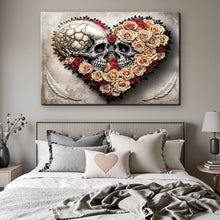 Load image into Gallery viewer, Skull and Flowers Wall Art VII