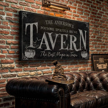 Load image into Gallery viewer, Potions, Spirits &amp; Brews Tavern Halloween Sign