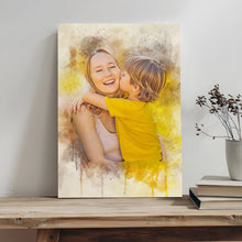 Load image into Gallery viewer, Mother's Day Watercolor Sign Mother and Child