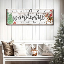 Load image into Gallery viewer, It's The Most Wonderful Time Of The Year Christmas Sign II