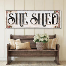 Load image into Gallery viewer, Personalized She Shed Sign XV