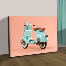 Load image into Gallery viewer, Scooter Motorcycle Rare Vespa Canvas Wall Art