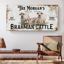 Load image into Gallery viewer, Personalized Brahman Cattle Sign II