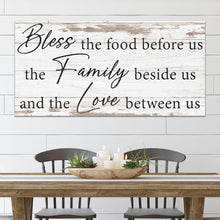 Load image into Gallery viewer, Bless The Food, Family, And Love Sign V