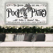 Load image into Gallery viewer, Personalized Pool &amp; Patio Sign VI