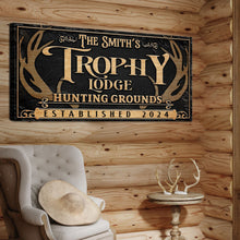 Load image into Gallery viewer, Personalized Family Antler Sign III