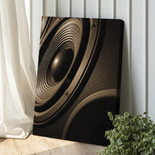 Load image into Gallery viewer, Music Equipment Speakers Sepia Canvas Wall Art