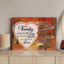 Load image into Gallery viewer, A Lot of Love Family Names Sign III