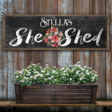 Load image into Gallery viewer, Personalized She Shed Sign VI