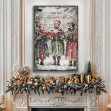 Load image into Gallery viewer, Vintage Christmas Carolers Wall Art II