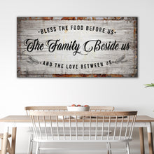 Load image into Gallery viewer, Bless The Food Before Us Kitchen Sign