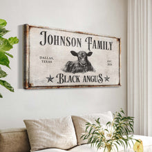 Load image into Gallery viewer, Black Angus Cattle Sign