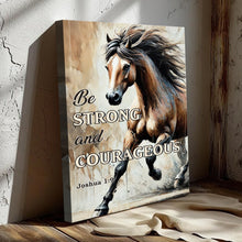 Load image into Gallery viewer, Be Strong And Courageous Faith Sign V